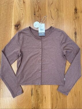 Vuori Halo Cardigan 2.0 in Nutmeg Heather